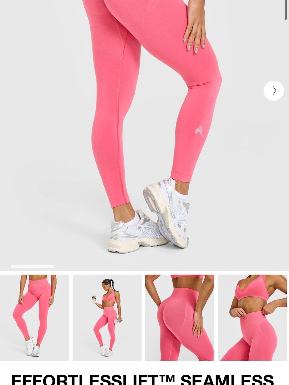 Oner Active Effortless Lift Seamless Leggings Hot Girl Pink
